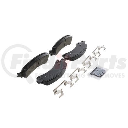 ZD974 by WAGNER - QuickStop Ceramic Disc Brake Pad Set