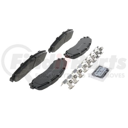 ZX1691 by WAGNER - QuickStop Semi-Metallic Disc Brake Pad Set