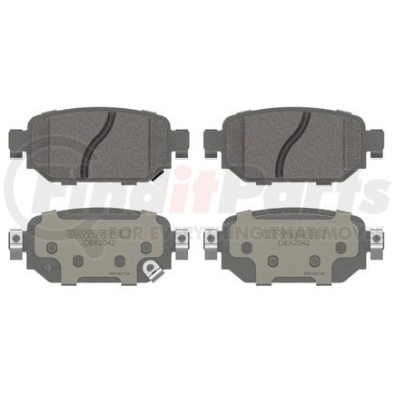 OEX2042 by WAGNER - OEX Ceramic Brake Pad