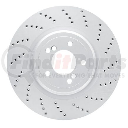 62431073D by DYNAMIC FRICTION COMPANY - DFC GEOSPEC Coated Rotor - Drilled