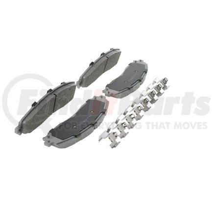 MX1691 by WAGNER - Wagner Brake ThermoQuiet MX1691 Semi-Metallic Disc Brake Pad Set