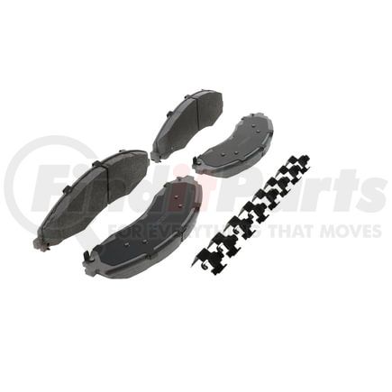 MX2018A by WAGNER - Wagner Brake ThermoQuiet MX2018A Semi-Metallic Disc Brake Pad Set