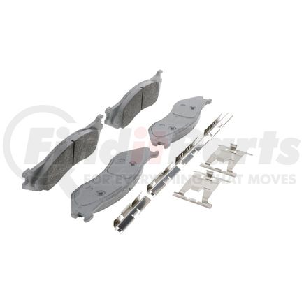 MX966B by WAGNER - Wagner Brake ThermoQuiet MX966B Semi-Metallic Disc Brake Pad Set