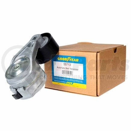 55713 by GOODYEAR BELTS - Accessory Drive Belt Tensioner Pulley - FEAD Automatic Tensioner, 2.91 in. Outside Diameter, Steel