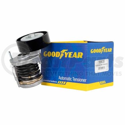 55835 by GOODYEAR BELTS - Accessory Drive Belt Tensioner Pulley - FEAD Automatic Tensioner, 2.75 in. Outside Diameter, Thermoplastic