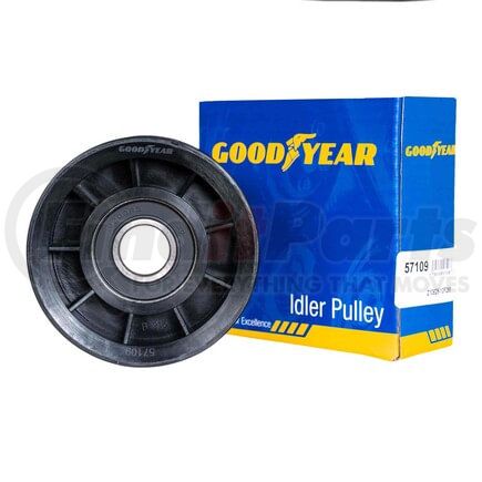 57109 by GOODYEAR BELTS - Accessory Drive Belt Idler Pulley - 2.99 in. Outside Diameter