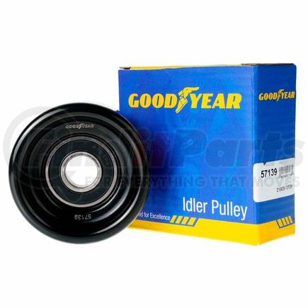 57139 by GOODYEAR BELTS - Accessory Drive Belt Idler Pulley - 2.99 in. Outside Diameter