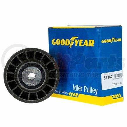 57162 by GOODYEAR BELTS - Accessory Drive Belt Idler Pulley - 2.73 in. Outside Diameter