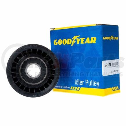 57176 by GOODYEAR BELTS - Accessory Drive Belt Idler Pulley - 2.87 in. Outside Diameter