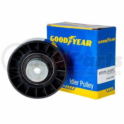 57173 by GOODYEAR BELTS - Accessory Drive Belt Idler Pulley - FEAD Pulley, 3.14 in. Outside Diameter, Thermoplastic