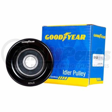 57429 by GOODYEAR BELTS - Accessory Drive Belt Idler Pulley - 2.99 in. Outside Diameter