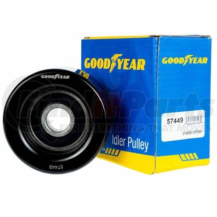 57449 by GOODYEAR BELTS - Accessory Drive Belt Idler Pulley - 2.99 in. Outside Diameter