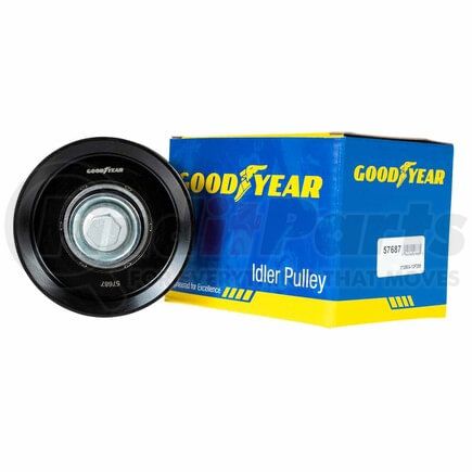 57687 by GOODYEAR BELTS - Accessory Drive Belt Idler Pulley - 3.54 in. Outside Diameter