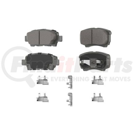 PD1037 by WAGNER - Wagner Brake ThermoQuiet PD1037 Ceramic Disc Brake Pad Set