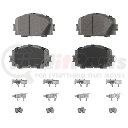 PD1184 by WAGNER - Wagner Brake ThermoQuiet PD1184 Ceramic Disc Brake Pad Set