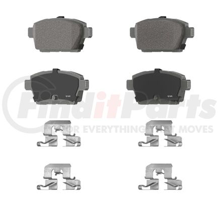 PD1161 by WAGNER - Wagner Brake ThermoQuiet PD1161 Ceramic Disc Brake Pad Set