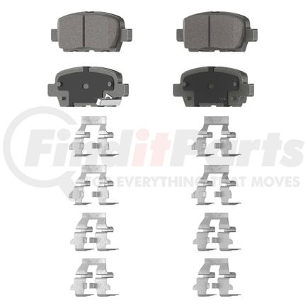 PD1288 by WAGNER - Wagner Brake ThermoQuiet PD1288 Ceramic Disc Brake Pad Set