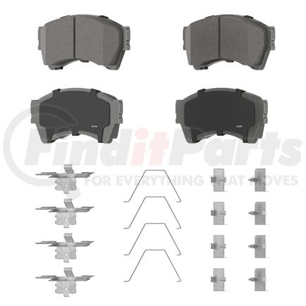 QC1164 by WAGNER - Wagner Brake ThermoQuiet QC1164 Ceramic Disc Brake Pad Set