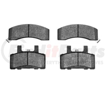 1551-0370-00 by DYNAMIC FRICTION COMPANY - 5000 Advanced Brake Pads - Semi Metallic