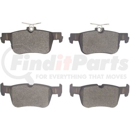 1551-2384-00 by DYNAMIC FRICTION COMPANY - 5000 Advanced Brake Pads - Low Metallic