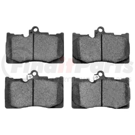 1552-1118-00 by DYNAMIC FRICTION COMPANY - 5000 Advanced Brake Pads - Ceramic