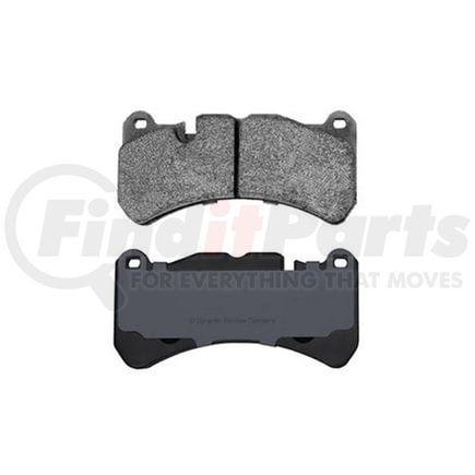 1600-1116-00 by DYNAMIC FRICTION COMPANY - Disc Brake Pad - Front, 5000 Euro Series, Ceramic, Integrally Molded