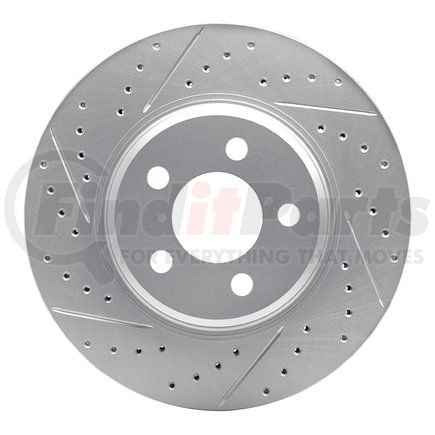 830-13044L by DYNAMIC FRICTION COMPANY - Geoperformance Rotor - Drilled and Slotted