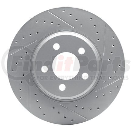 830-13043R by DYNAMIC FRICTION COMPANY - Geoperformance Rotor - Drilled and Slotted