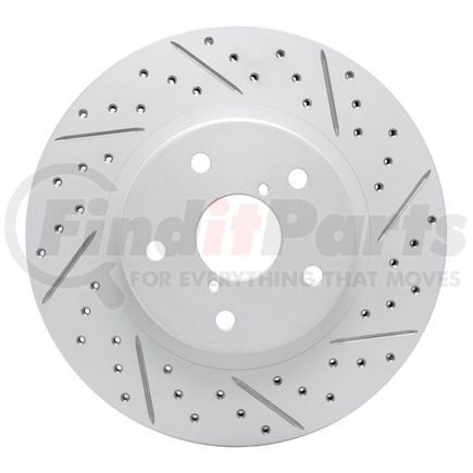 830-13048R by DYNAMIC FRICTION COMPANY - Geoperformance Rotor - Drilled and Slotted