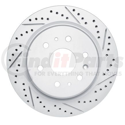 830-47081R by DYNAMIC FRICTION COMPANY - Geoperformance Rotor - Drilled and Slotted