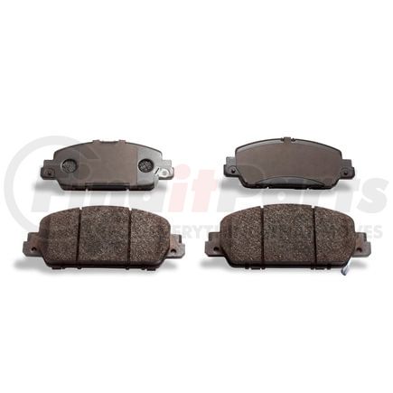 1552-1654-00 by DYNAMIC FRICTION COMPANY - 5000 Advanced Brake Pads - Ceramic