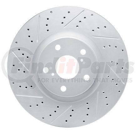 830-76063D by DYNAMIC FRICTION COMPANY - Geoperformance Rotor - Drilled and Slotted
