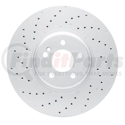 624-63152 by DYNAMIC FRICTION COMPANY - GEOSPEC Coated Rotor - Drilled