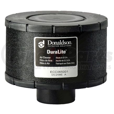 C065001 by DONALDSON - Air Filter - 4.00 in. body length, Primary Type, Round Style, Cellulose Media Type