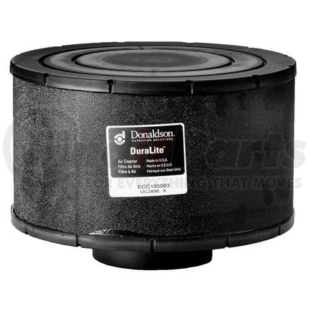 C105003 by DONALDSON - DuraLite Air Filter - 6.00 in. body length, Primary Type, Round Style, Cellulose Media Type