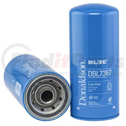 DBL7367 by DONALDSON - Blue Engine Oil Filter - 12.13 in., Full-Flow Type, Spin-On Style, Synteq Media Type