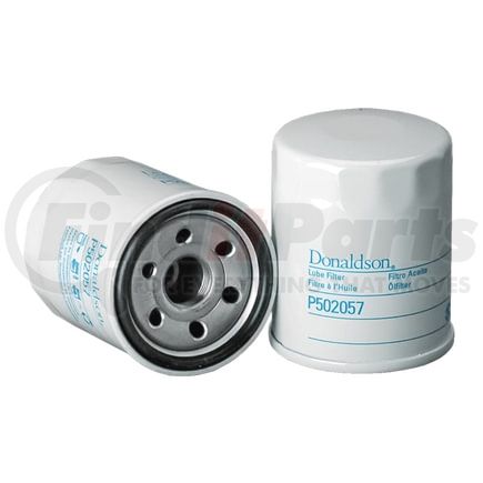 P502057 by DONALDSON - Engine Oil Filter - 3.35 in., Full-Flow Type, Spin-On Style, Cellulose Media Type, with Bypass Valve