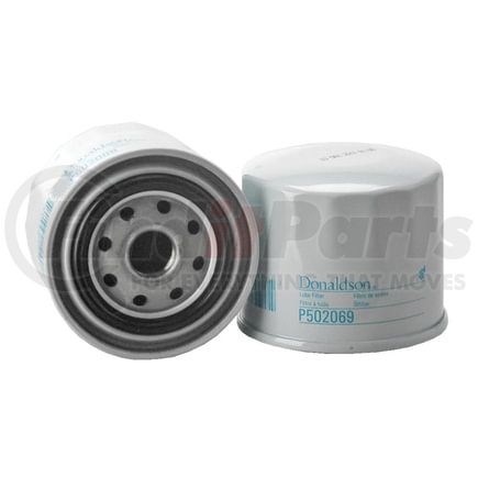 P502069 by DONALDSON - Engine Oil Filter - 2.72 in., Full-Flow Type, Spin-On Style, Cellulose Media Type