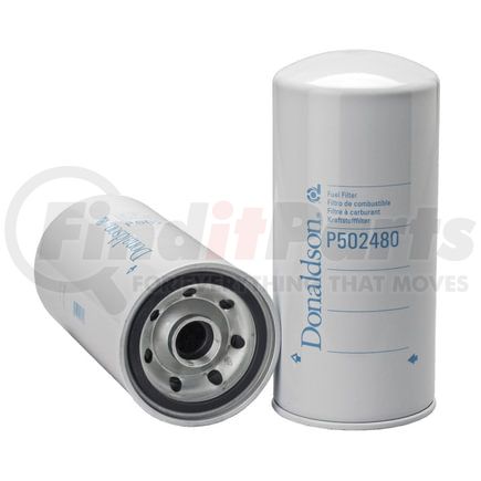 P502480 by DONALDSON - Fuel Filter - 10.83 in., Spin-On Style, Cellulose Media Type