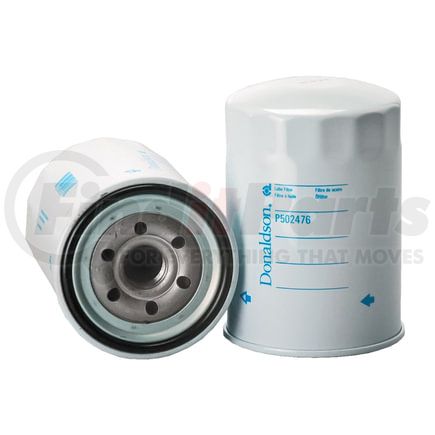 P502476 by DONALDSON - Engine Oil Filter - 5.91 in., Full-Flow Type, Spin-On Style, Cellulose Media Type, with Bypass Valve