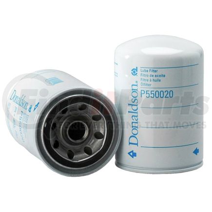 P550020 by DONALDSON - Engine Oil Filter - 5.51 in., Full-Flow Type, Spin-On Style, Cellulose Media Type, with Bypass Valve