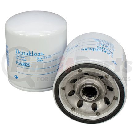 P550025 by DONALDSON - Engine Oil Filter - 4.21 in., Full-Flow Type, Spin-On Style, Cellulose Media Type