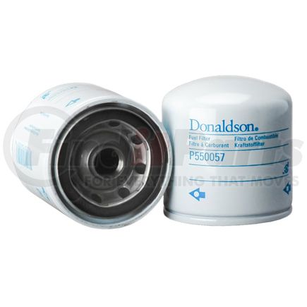 P550057 by DONALDSON - Fuel Filter - 3.39 in., Spin-On Style, Cellulose Media Type