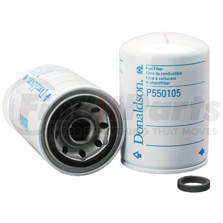 P550105 by DONALDSON - Fuel Filter - 5.35 in., Spin-On Style, Cellulose Media Type