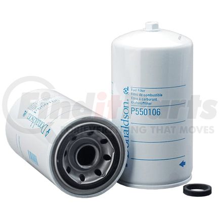 P550106 by DONALDSON - Fuel Water Separator Filter - 7.40 in., Water Separator Type, Spin-On Style