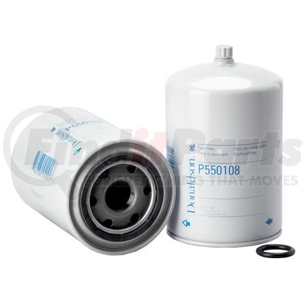 P550108 by DONALDSON - Fuel Water Separator Filter - 6.04 in., Water Separator Type, Spin-On Style