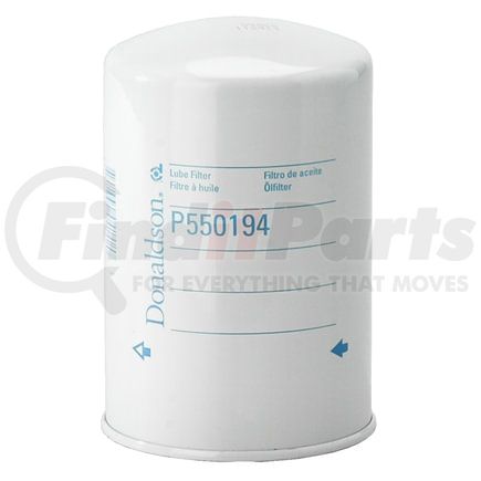 P550194 by DONALDSON - Engine Oil Filter - 5.67 in., Full-Flow Type, Spin-On Style, Cellulose Media Type, with Bypass Valve