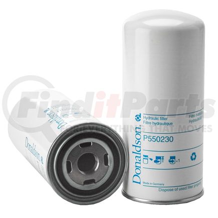 P550230 by DONALDSON - Hydraulic Filter - 8.39 in., Spin-On Style, Cellulose Media Type