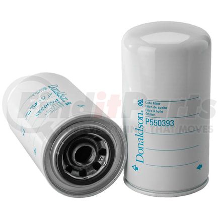 P550393 by DONALDSON - Engine Oil Filter - 7.95 in., Full-Flow Type, Spin-On Style, Cellulose Media Type