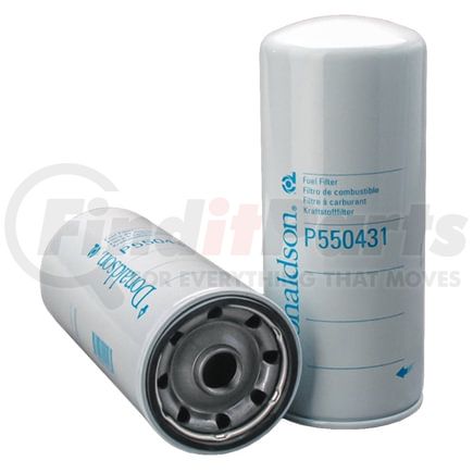 P550431 by DONALDSON - Fuel Filter - 10.31 in., Secondary Type, Spin-On Style, Cellulose Media Type